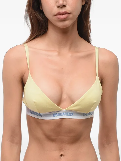 logo-lettering triangle bra