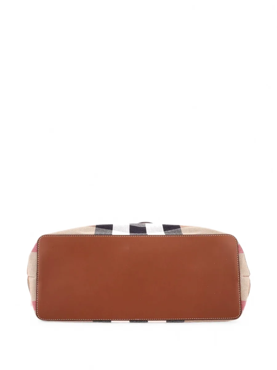 Soft House Check Canvas Medium tote bag 3