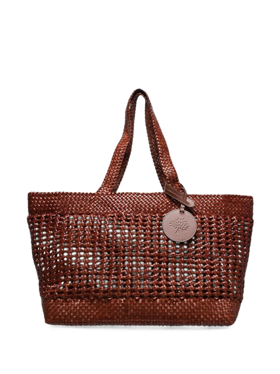 large logo-patch tote bag 1