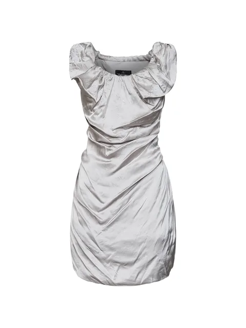 twisted-effect mini dress
