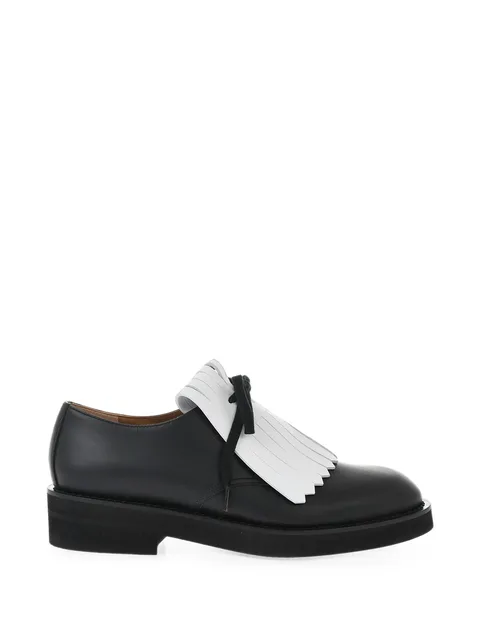 fringe-detail leather Derby shoes