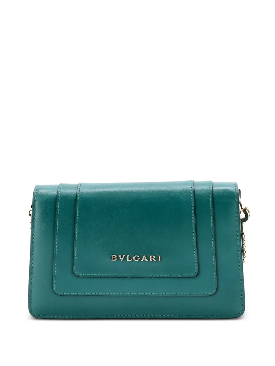 Serpenti Forever Chain Leather Mini clutch bag 2