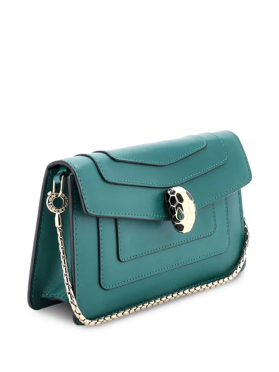 Serpenti Forever Chain Leather Mini clutch bag 3