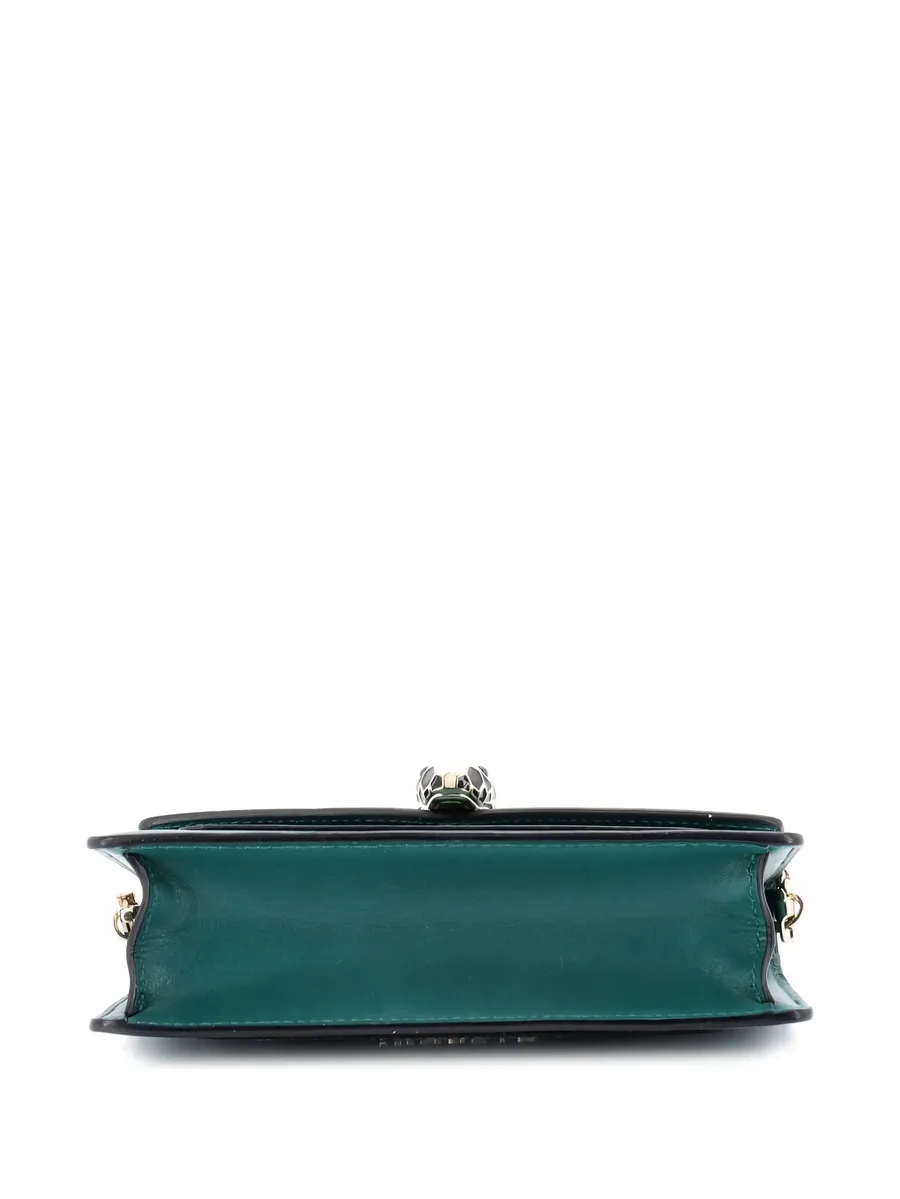 Serpenti Forever Chain Leather Mini clutch bag 4