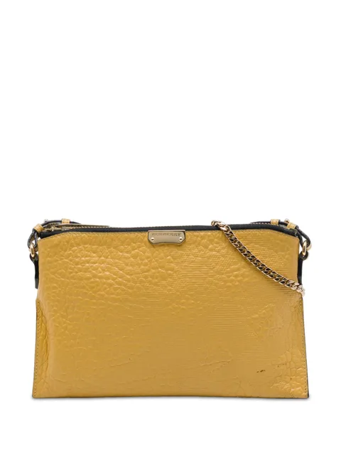 2000-2017 Grain Check Embossed Leather Peyton crossbody bag