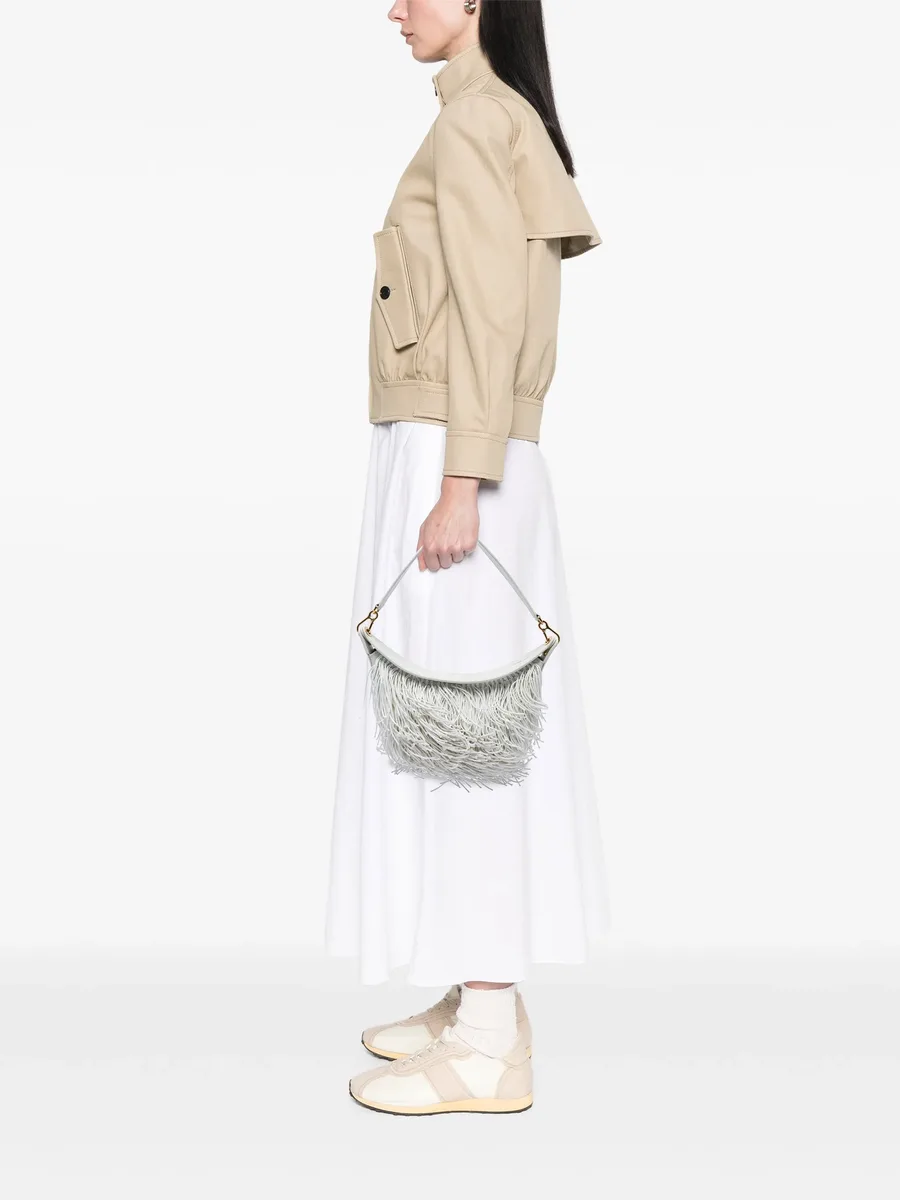 2022 Small Leather Fringe Luna hobo bag 2