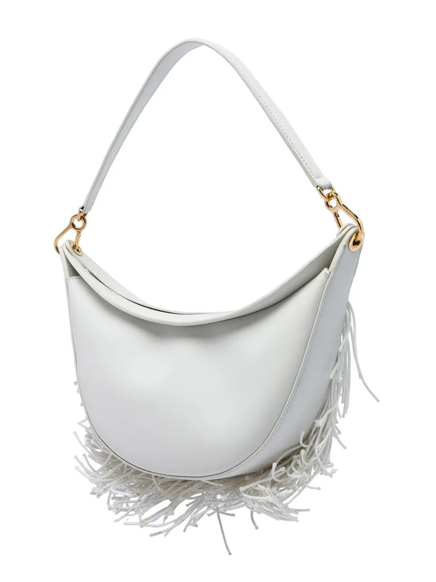 2022 Small Leather Fringe Luna hobo bag 3