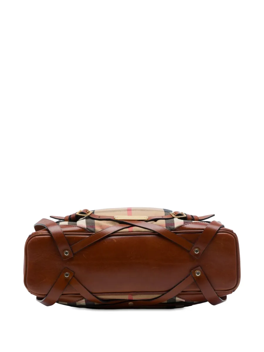 2000-2017 House Check Canvas Gosford Bridle satchel 4