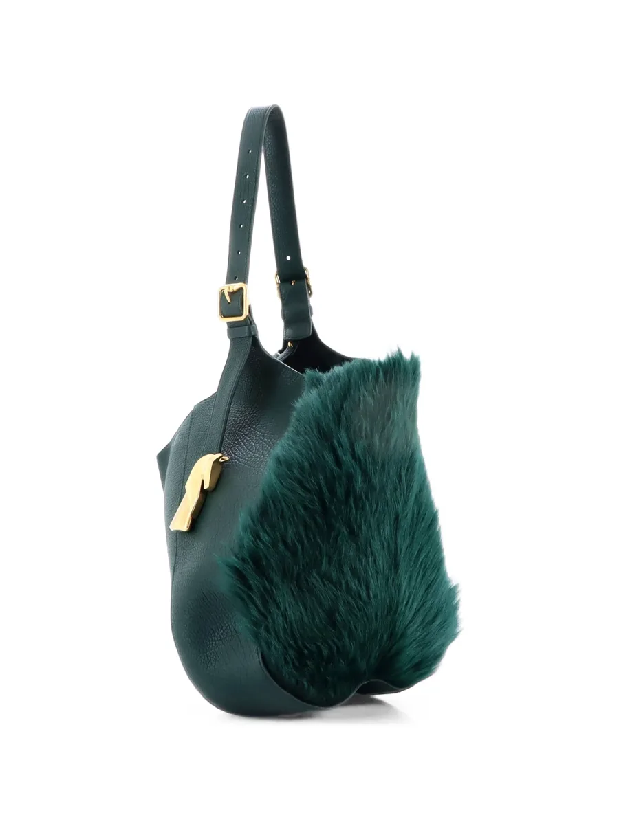 Chess Leather and Fur Medium hobo bag 2