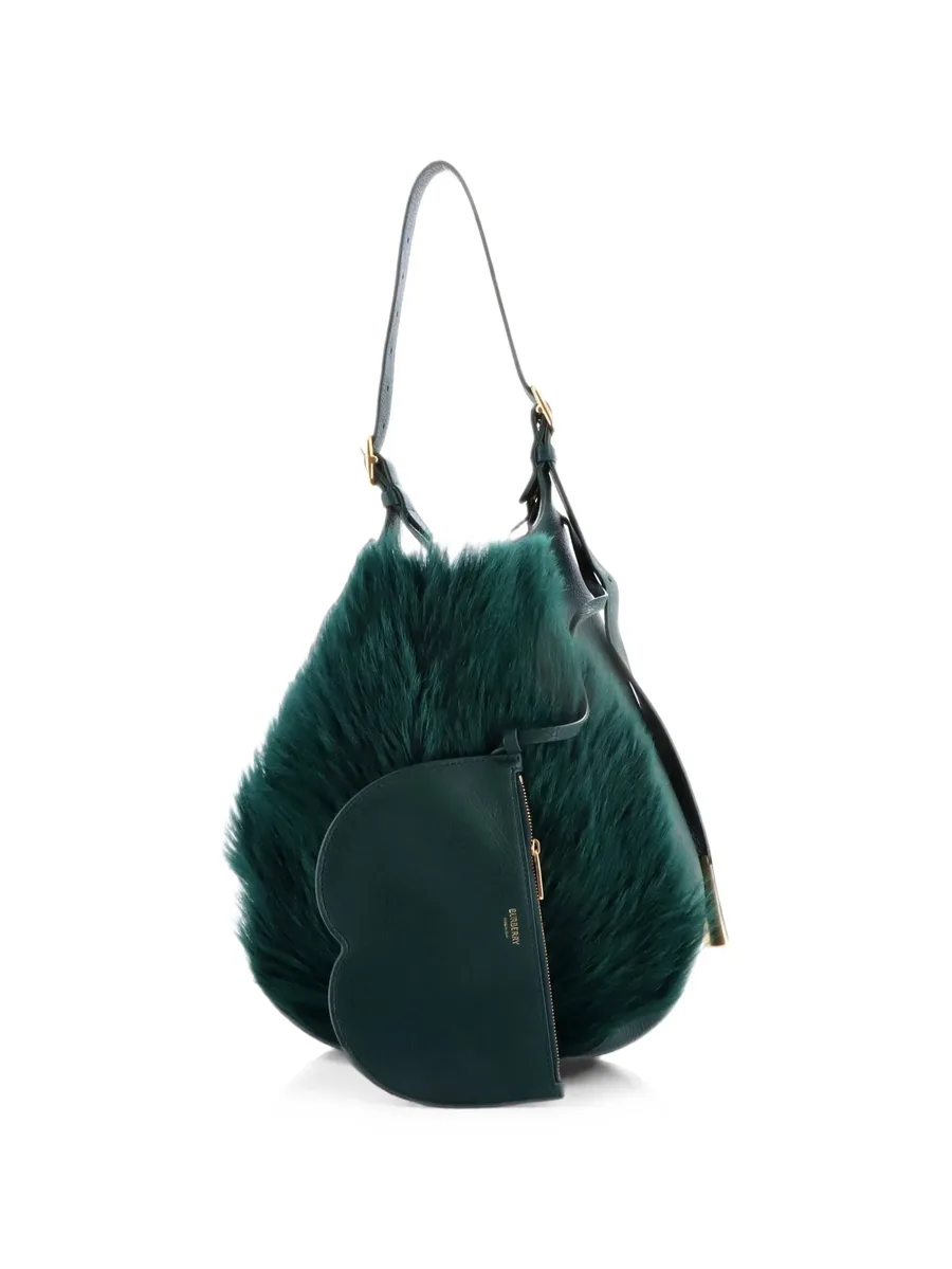 Chess Leather and Fur Medium hobo bag 3