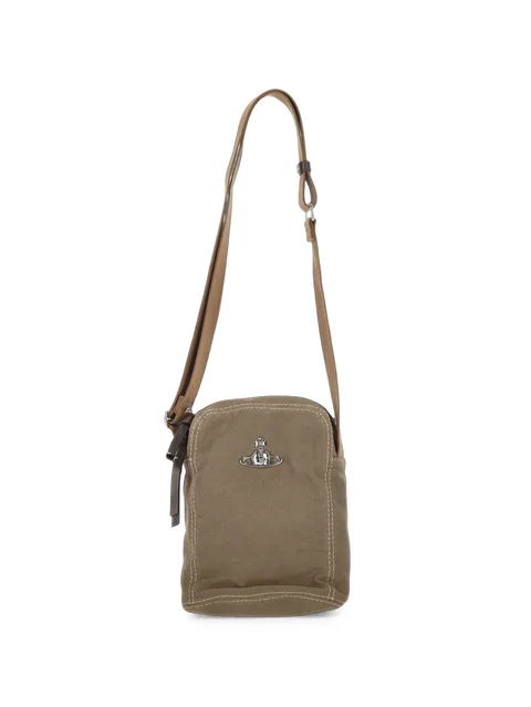 Orb-plaque shoulder bag