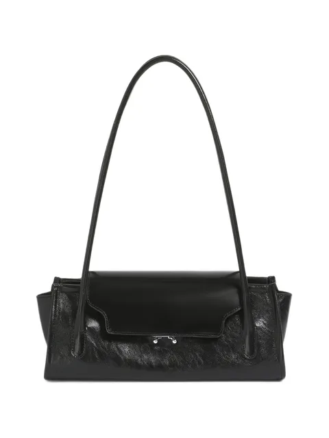 black leather Trunkette bag