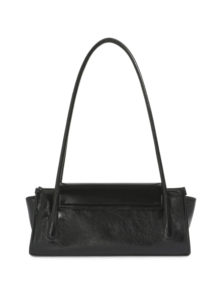 black leather Trunkette bag 2