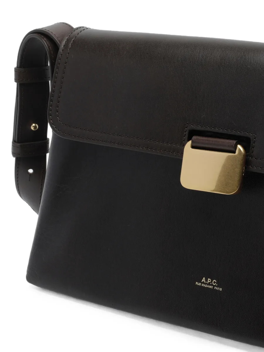 Simone logo-print leather shoulder bag 4