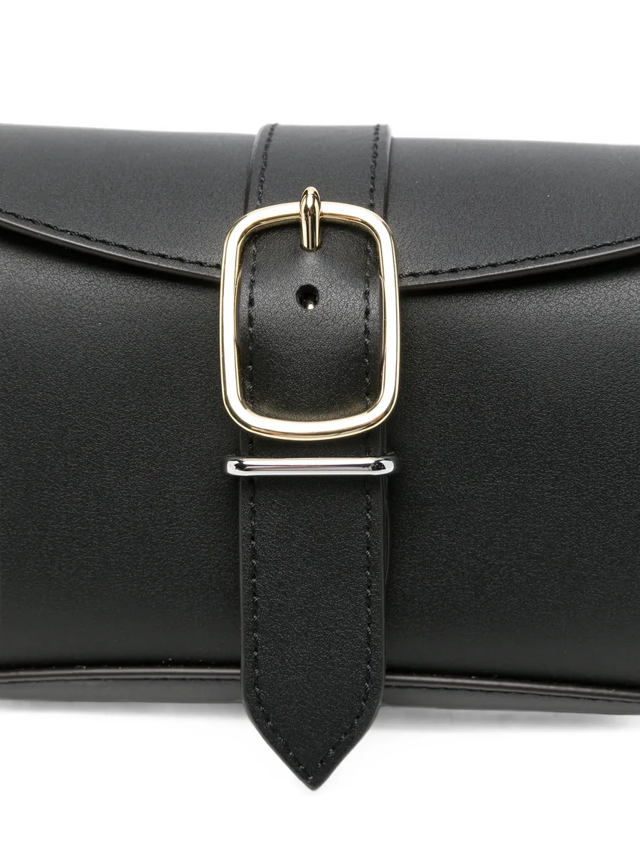 buckle-detail leather shoulder bag 3