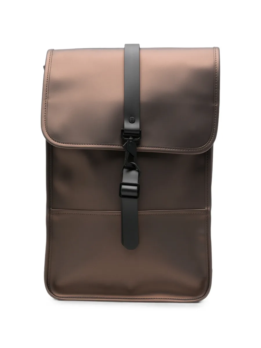 foldover carabiner-fastening backpack 1