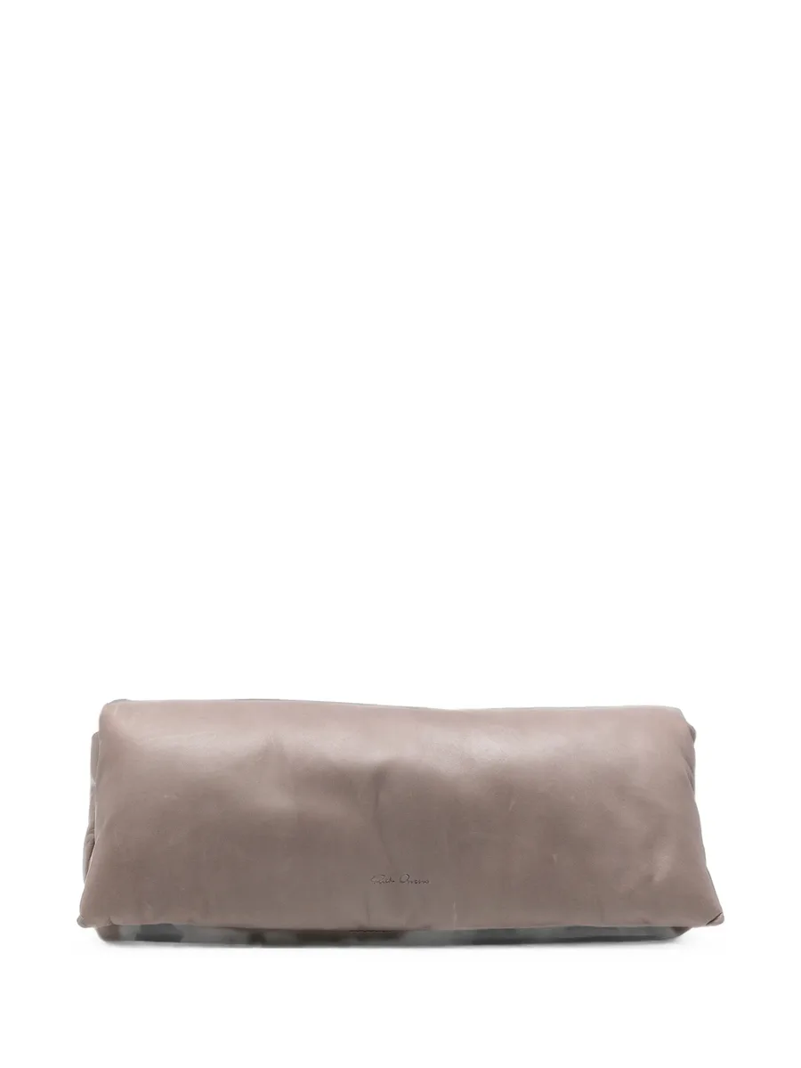 padded leather clutch bag 1