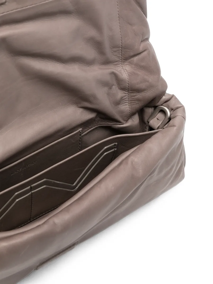 padded leather clutch bag 5