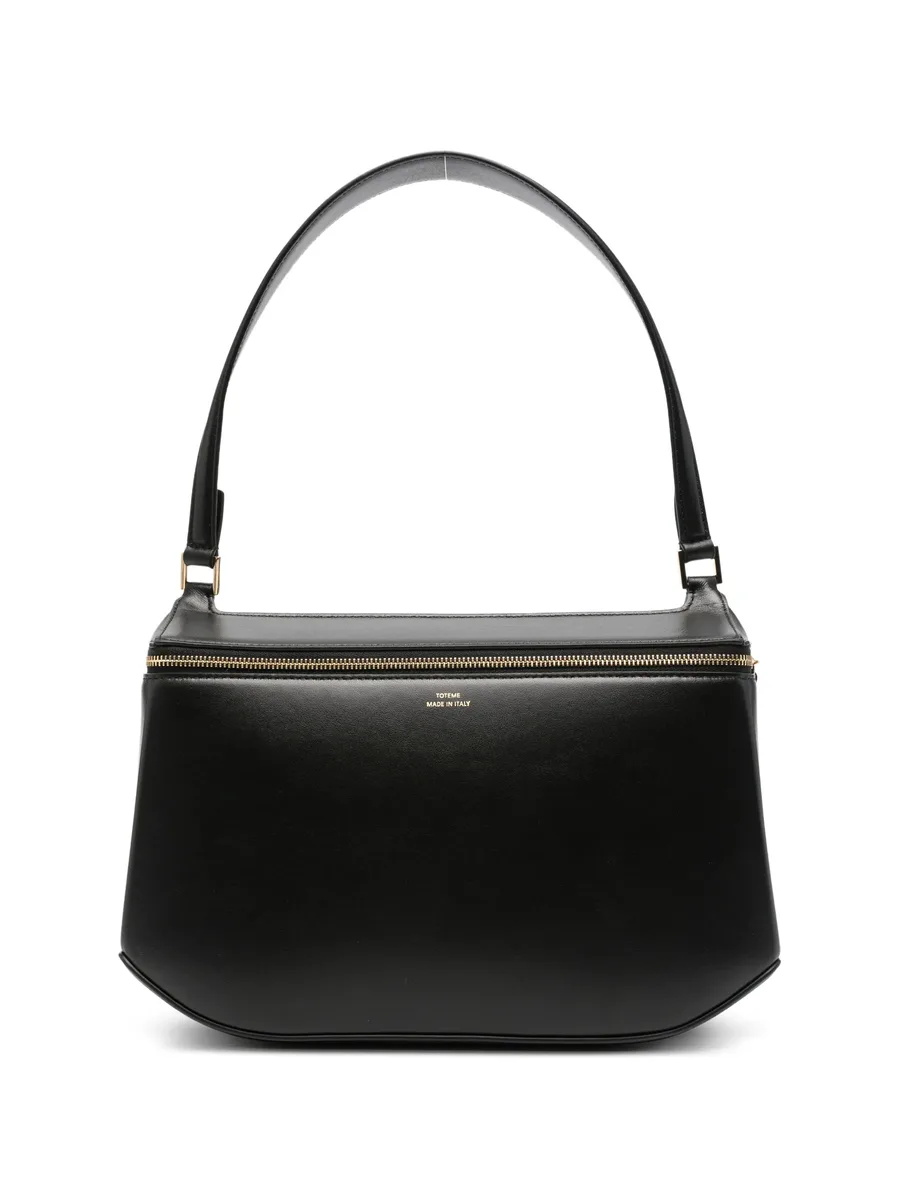 Clip leather shoulder bag 1