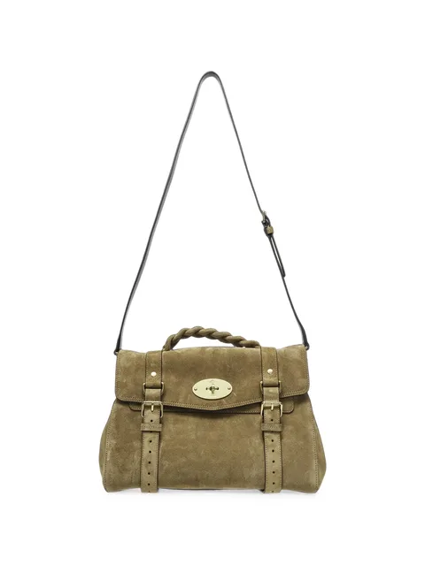 Alexa braided leather shoulder bag