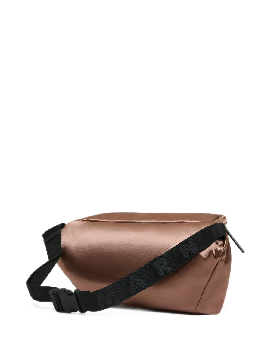 logo-patch satin belt bag 2