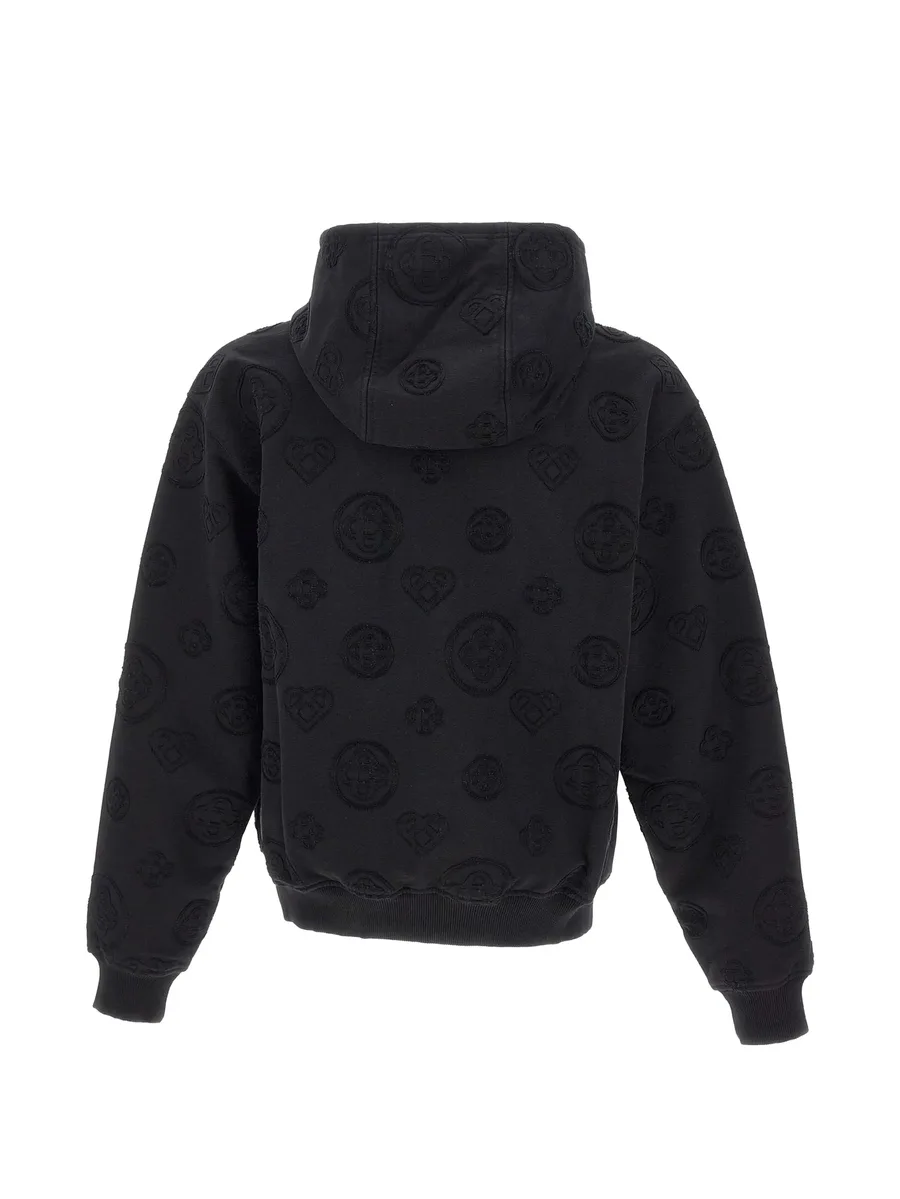 Monogram zip-up hoodie 7