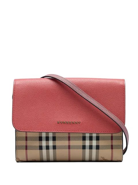 2000-2017 Haymarket Check Coated Canvas and Calfskin Loxley crossbody bag