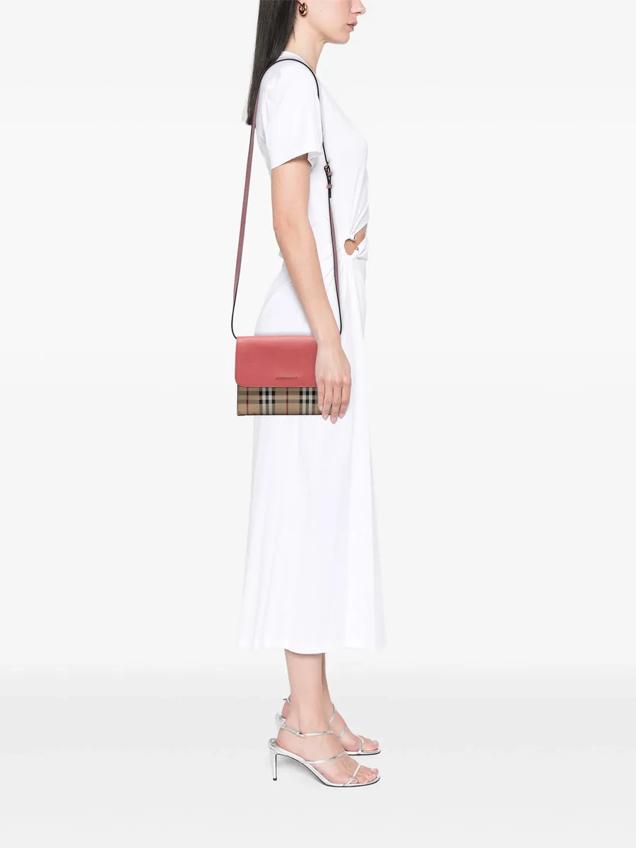 2000-2017 Haymarket Check Coated Canvas and Calfskin Loxley crossbody bag 2