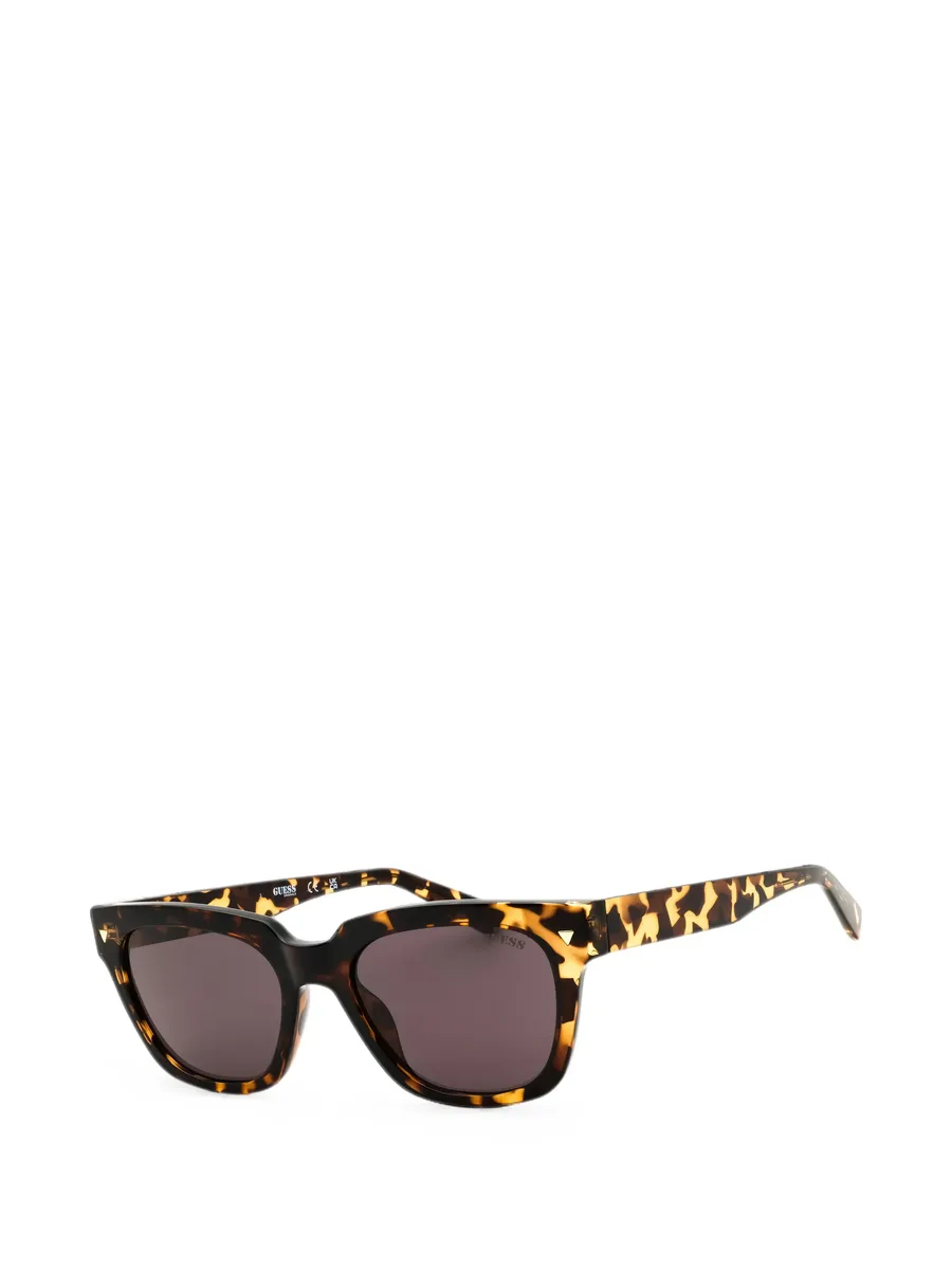 tortoiseshell-effect rectangle-frame sunglasses 2