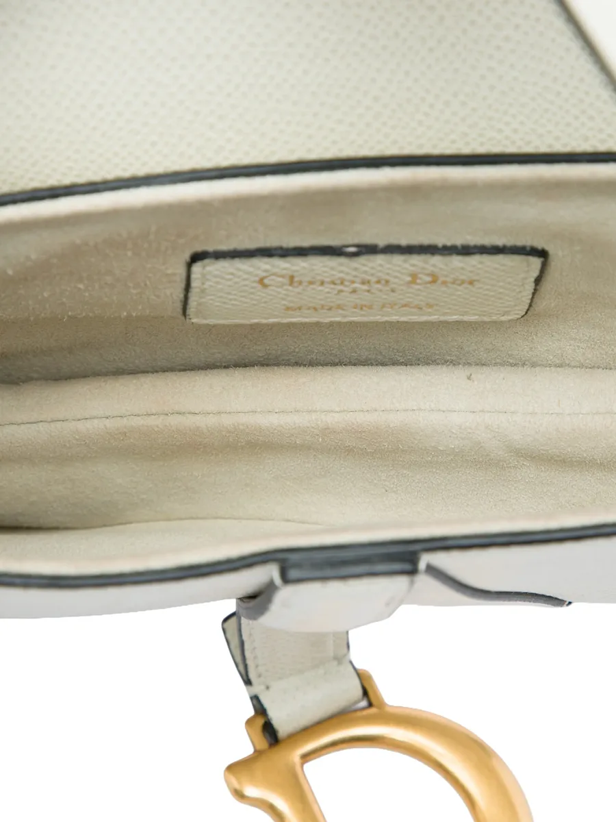 2020 Mini Grained Calfskin Saddle Bag satchel 5