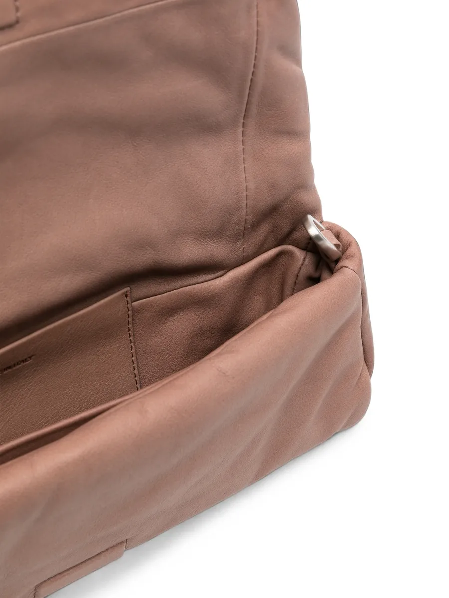 padded leather clutch bag 5