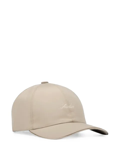 logo-embroidered technical cap