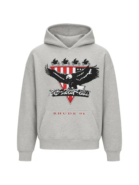 Stage Racing graphic-print hoodie