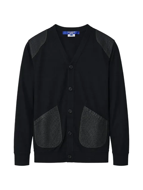 elbow-patch cardigan
