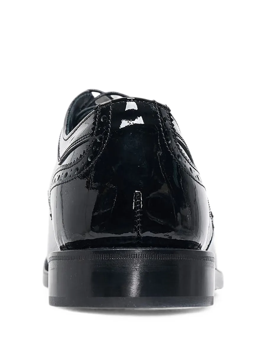 x Tricker's brogue-detail patent-leather derby shoes 3