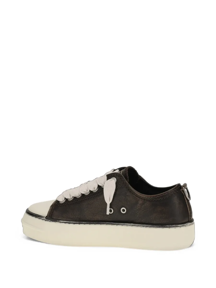 distressed-leather sneakers 3