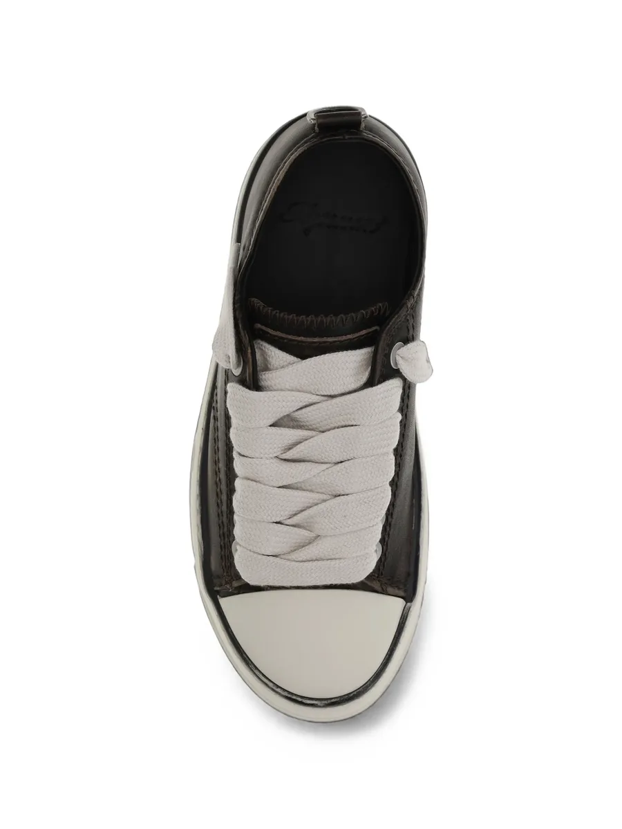 distressed-leather sneakers 4
