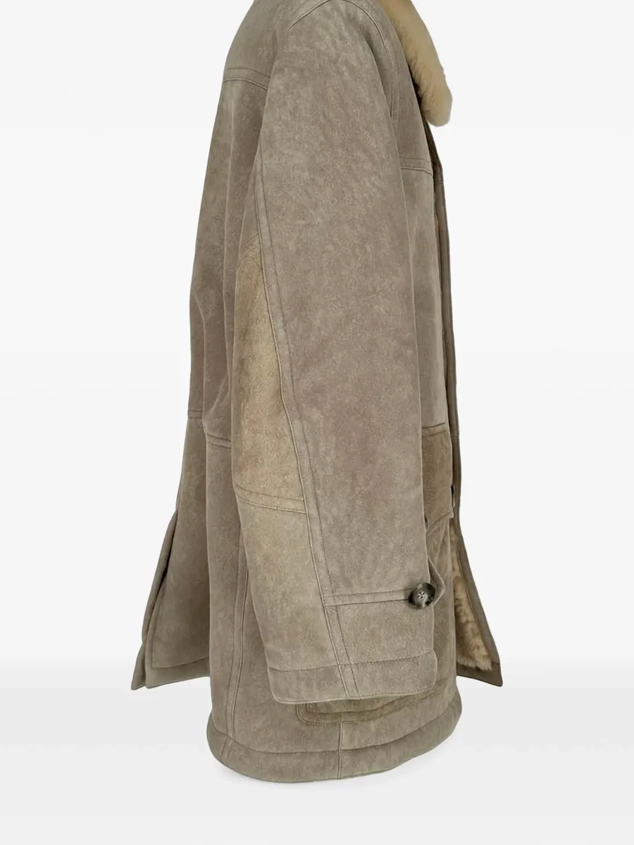 shearling button-down coat 2
