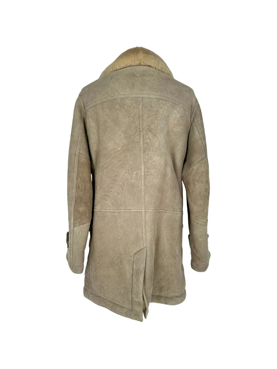 shearling button-down coat 7