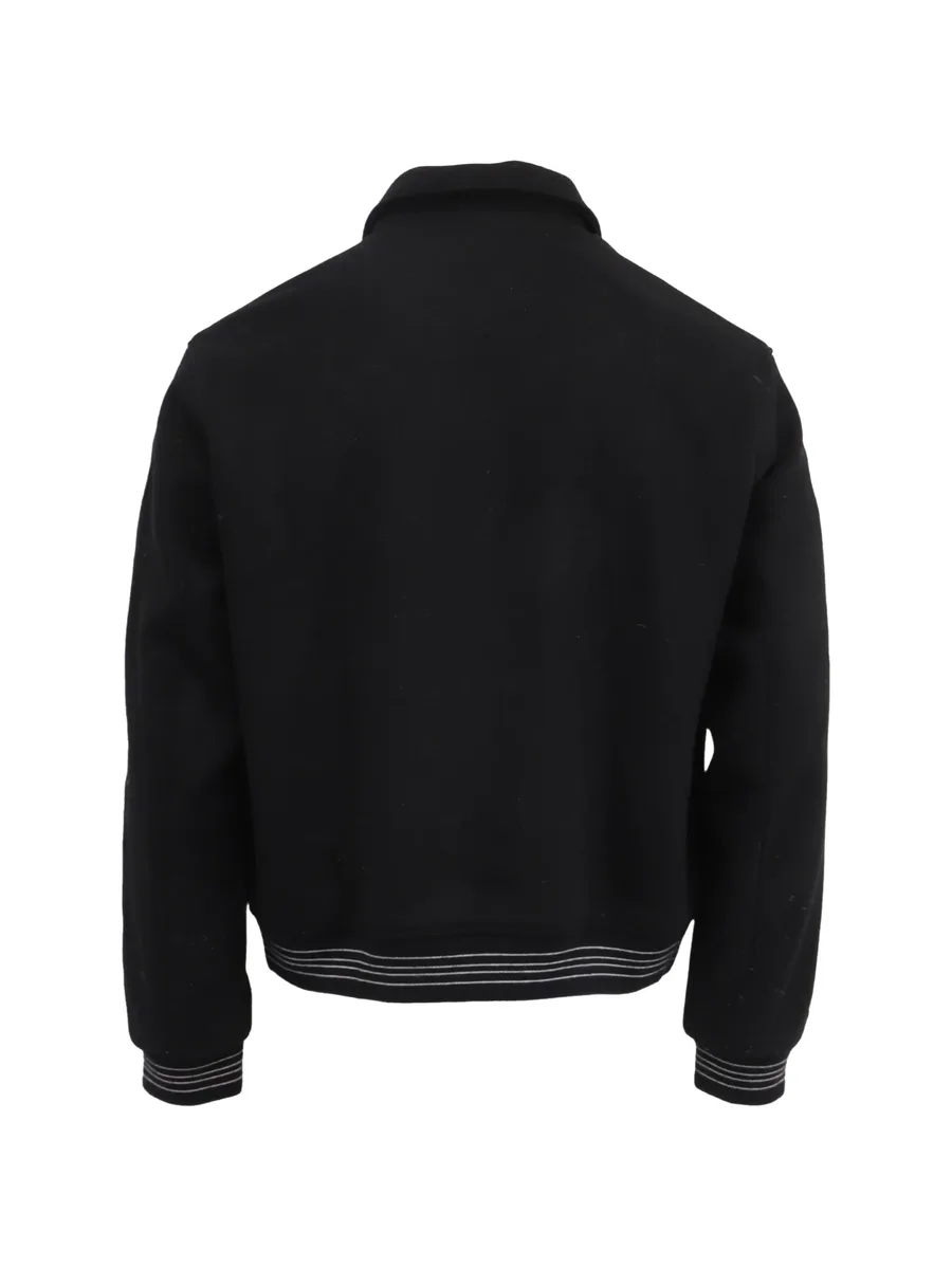 Logo-embroidered bomber jacket 2