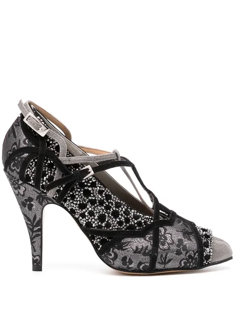 декорированные туфли Tabi Monster Velvet 70