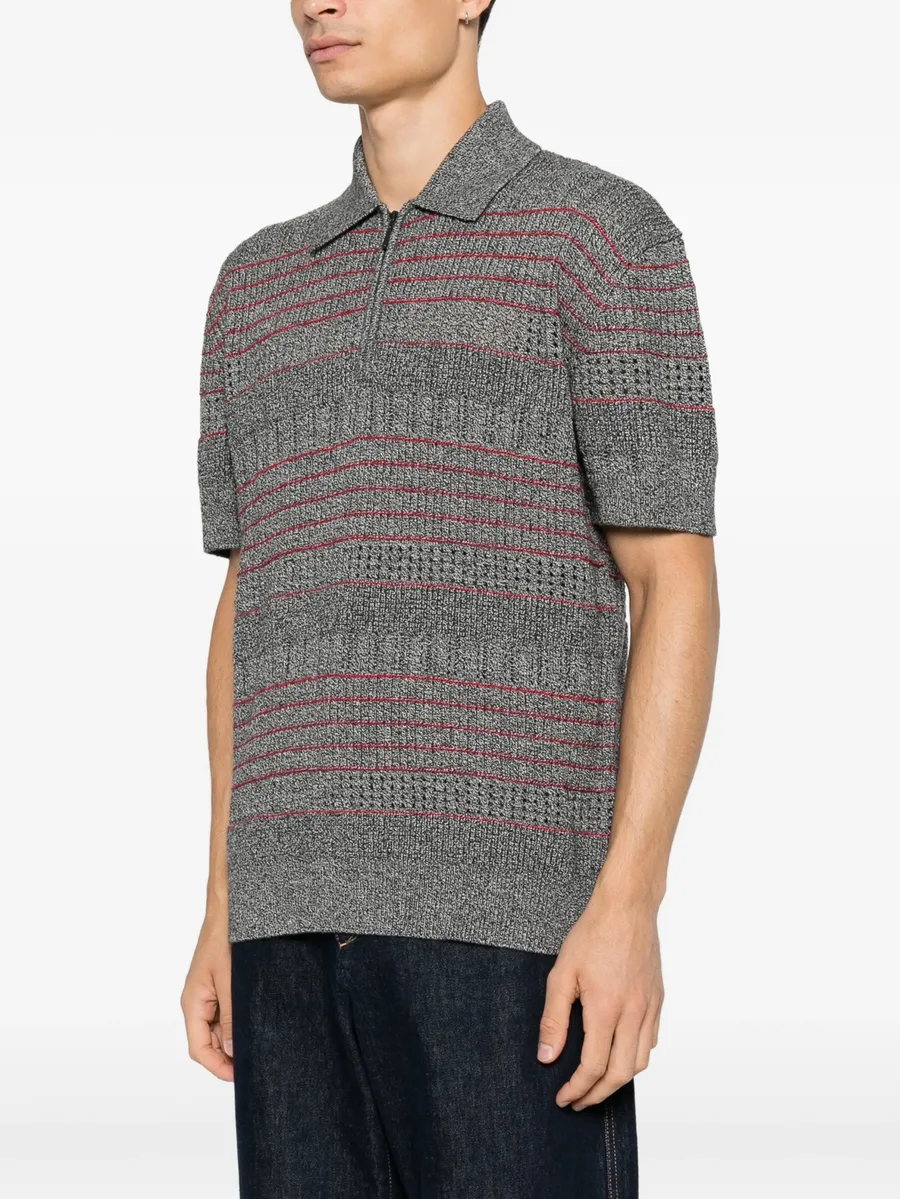 striped quarter-zip kinit polo 2