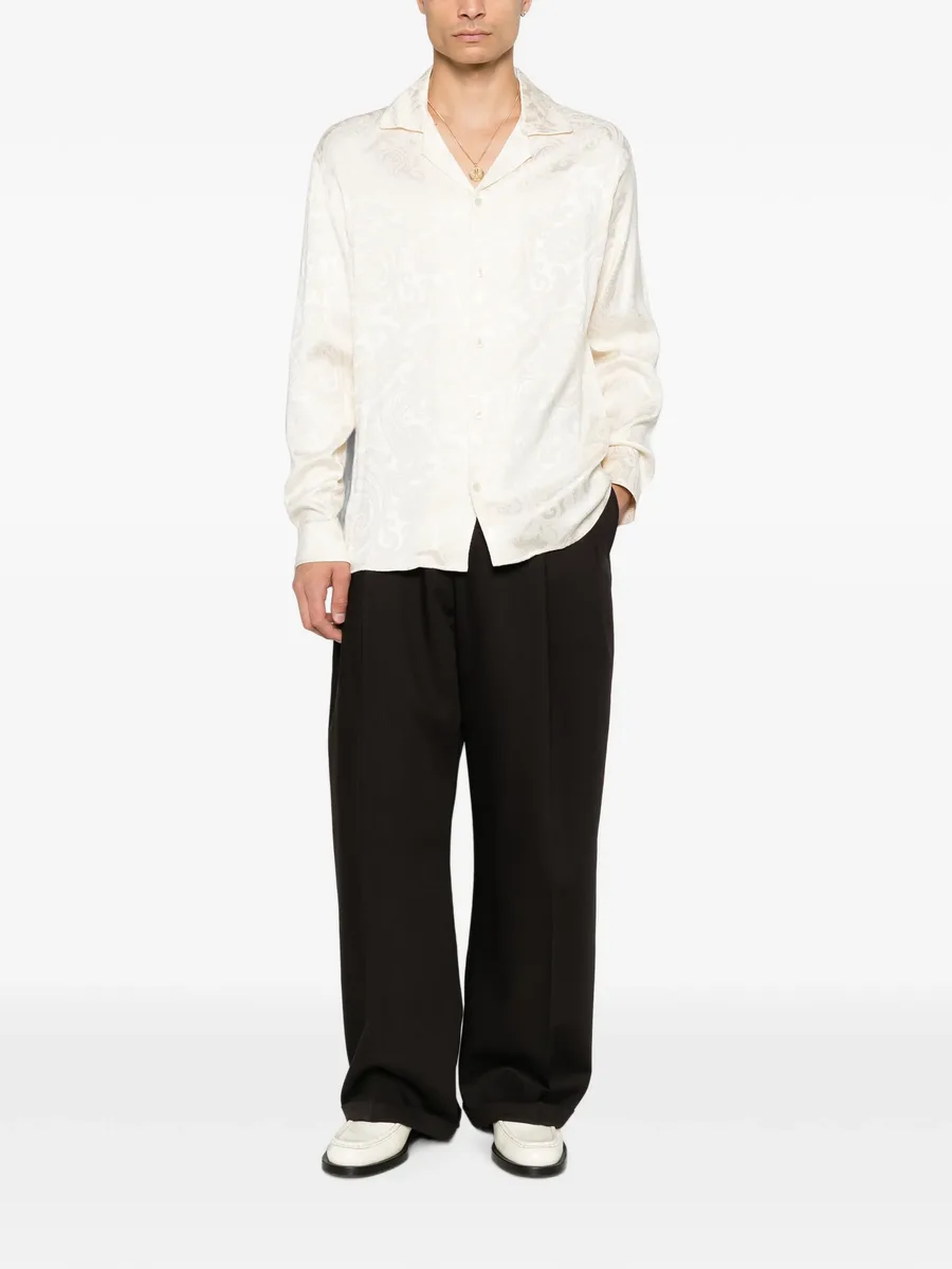 paisley-jacquard long-sleeve shirt 2