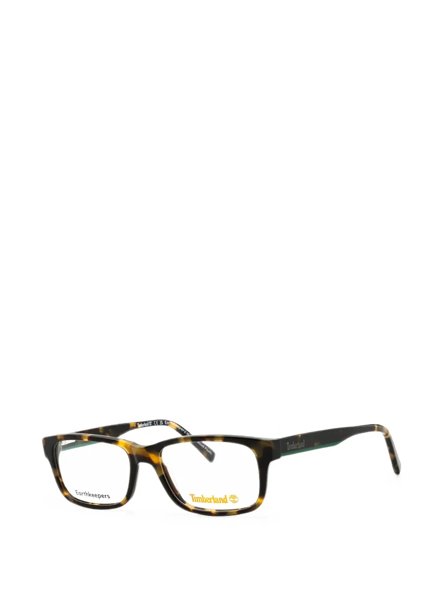 tortoiseshell-effect rectangle-frame glasses 2