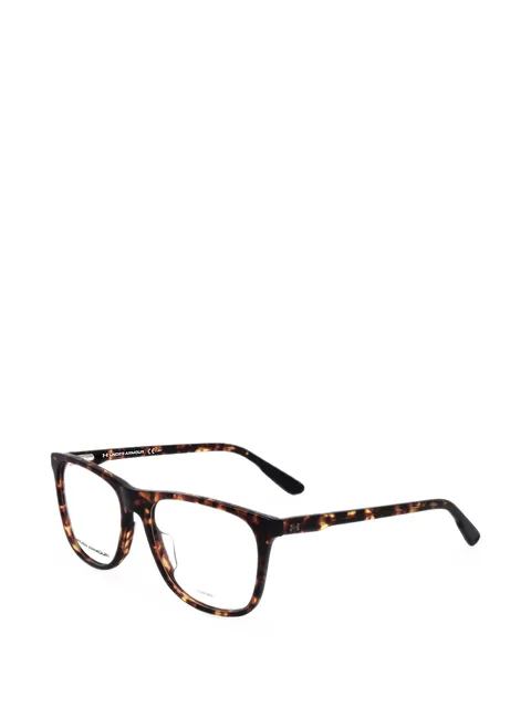 tortoiseshell-effect square-frame glasses