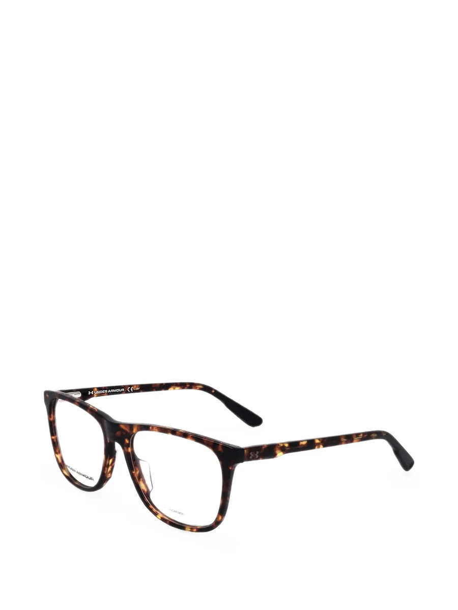 tortoiseshell-effect square-frame glasses 1