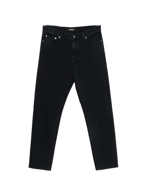 straight-leg jeans