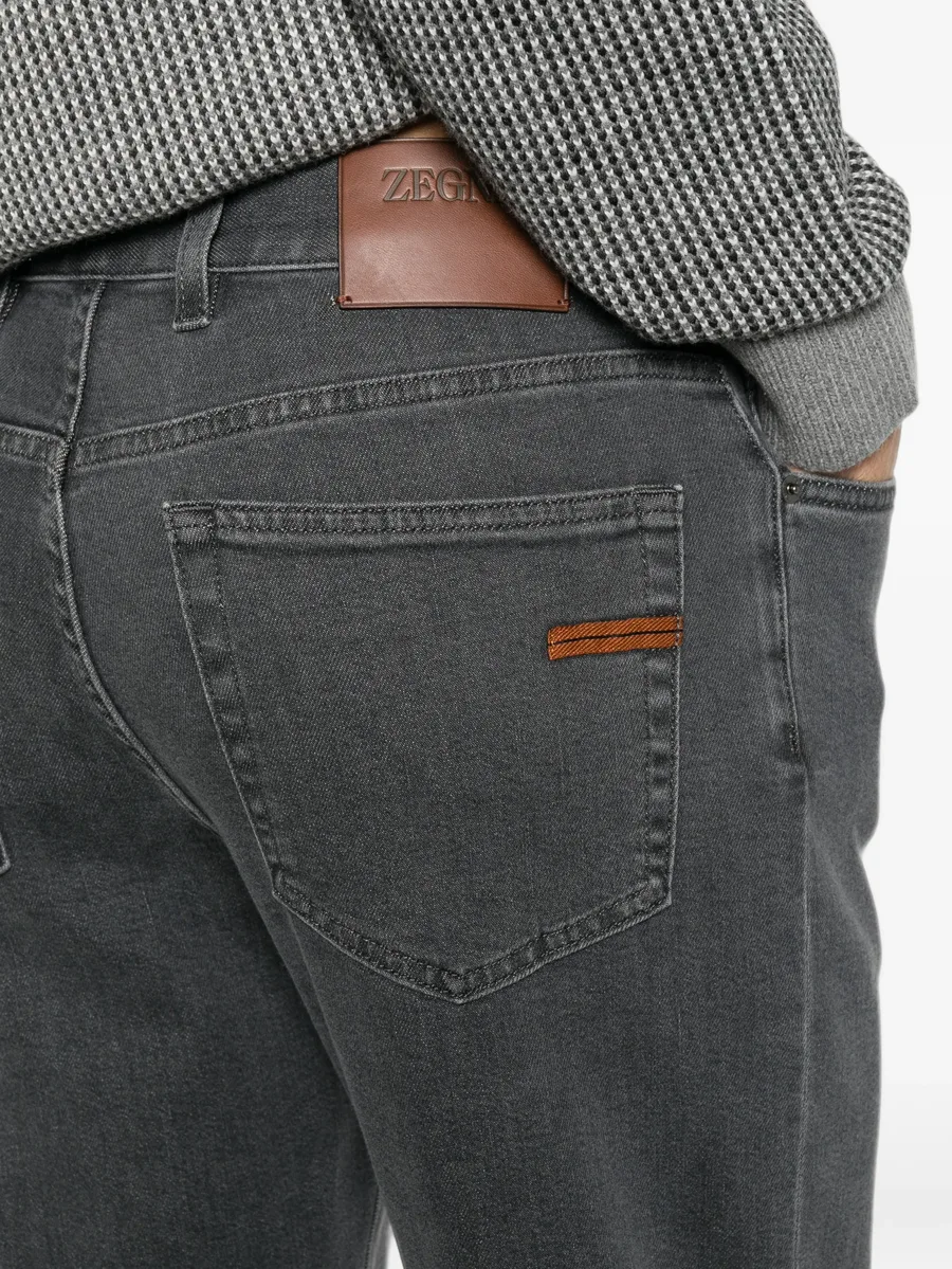 logo-patch straight-leg jeans 3