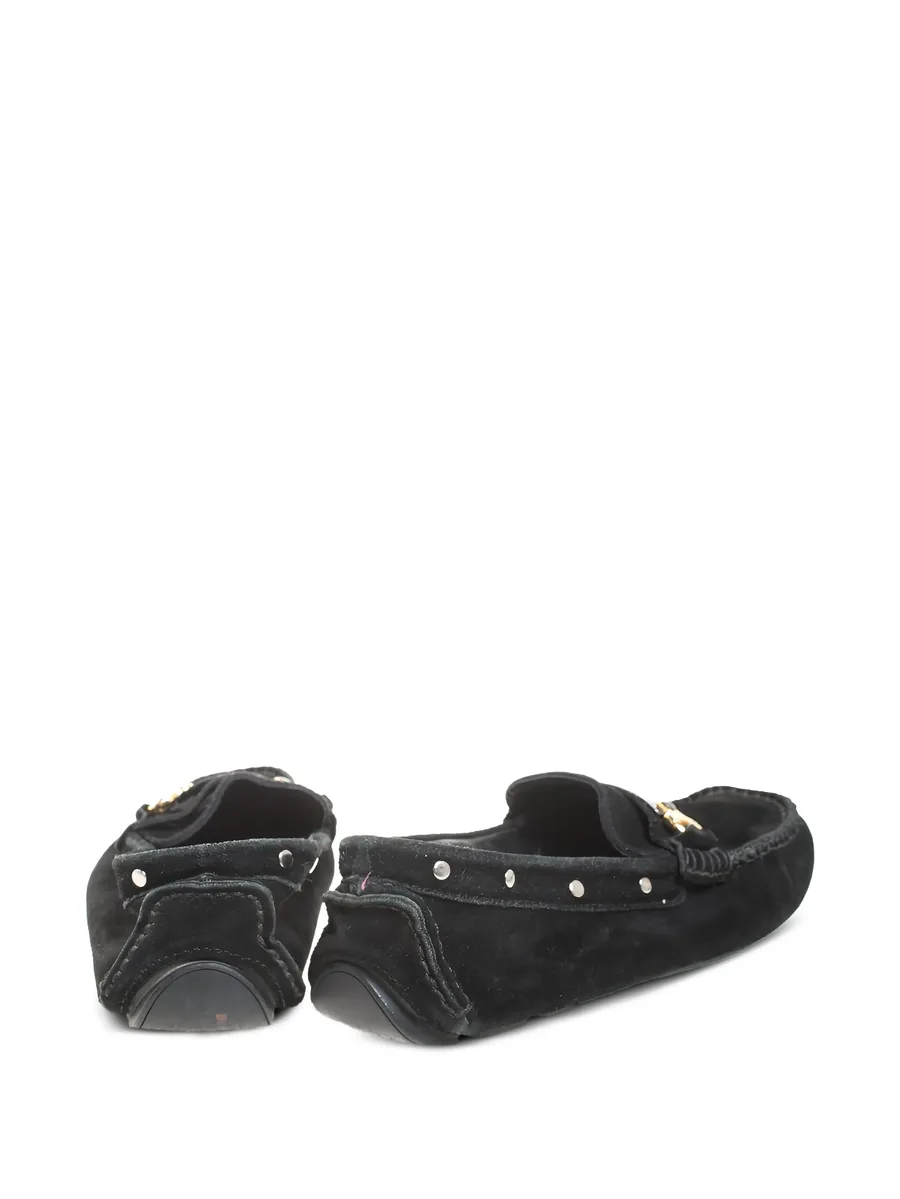 suede metal detail loafers 3