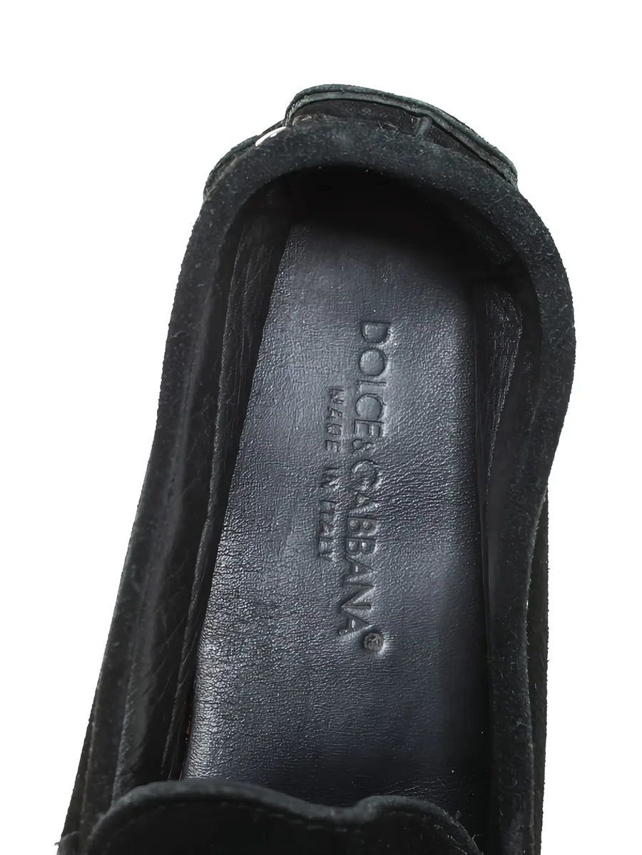 suede metal detail loafers 9